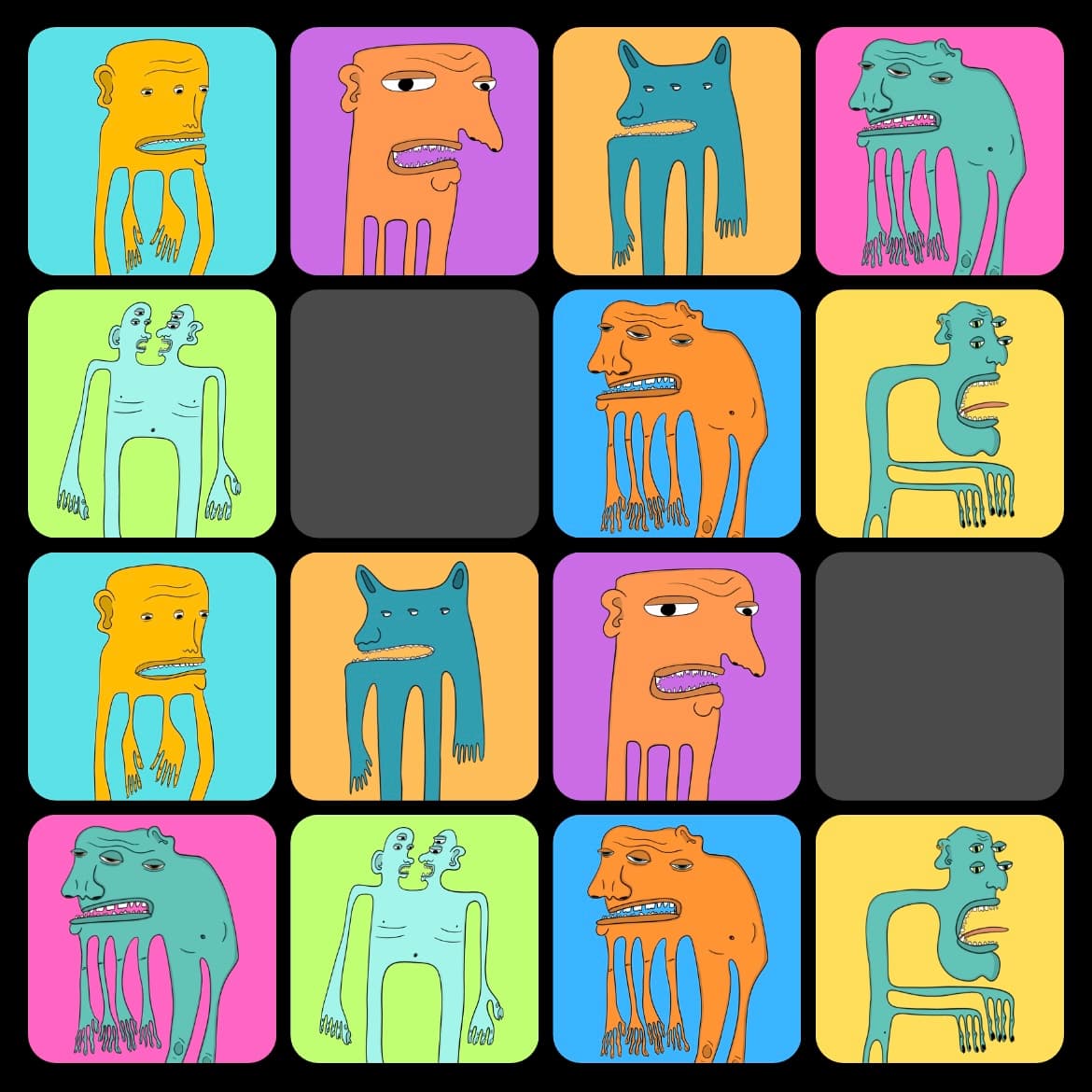 BizarreBeasts Memory Game